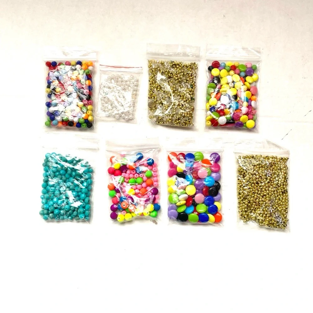Colorful Bead Set for Jewelry Making or Party Decorations